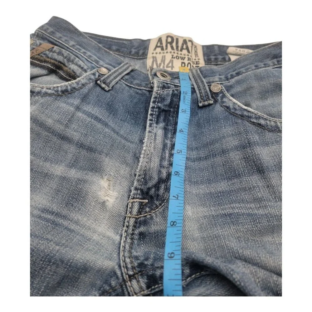 Ariat Jeans Men 31x34 Blue M4 Low Rise Boot Cut Denim Western Cowboy Workwear - Picture 5 of 11